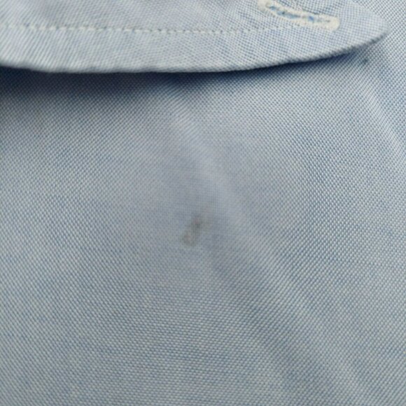 Preswick & Moore Men's Button Down Light Blue Shirt 16/34  Made in Hong Kong - Picture 7 of 12